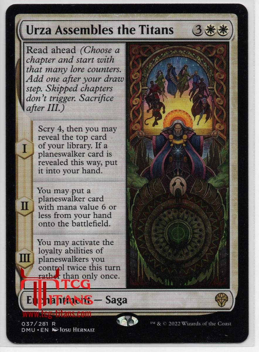2022 English Urza Assembles The Titans Dominaria United Raw Card