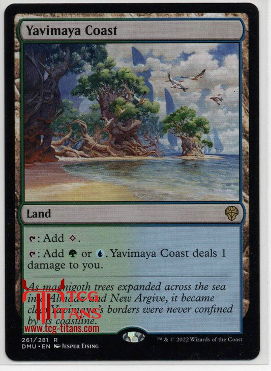 2022 English Yavimaya Coast Dominaria United Raw Card