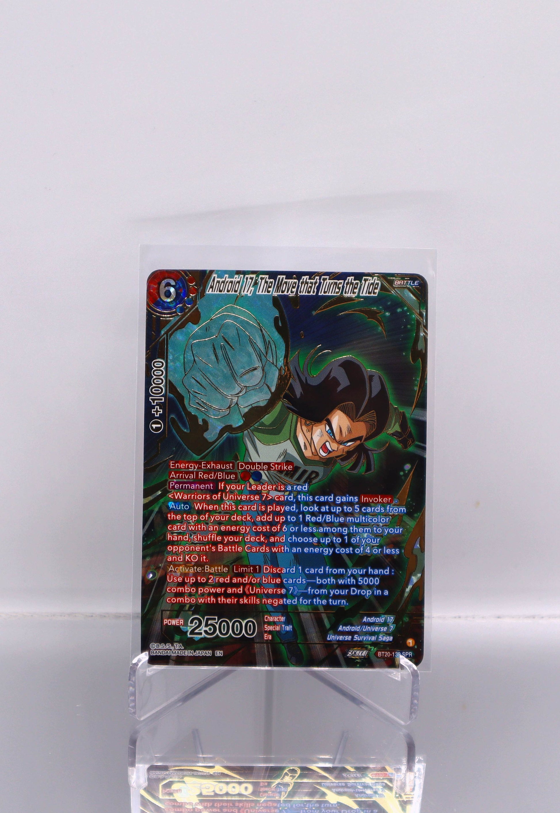 2023 EN Android 17, The Move that Turns the Tide - SPR ZENKAI Series Set 03 POWER ABSORBED RAW