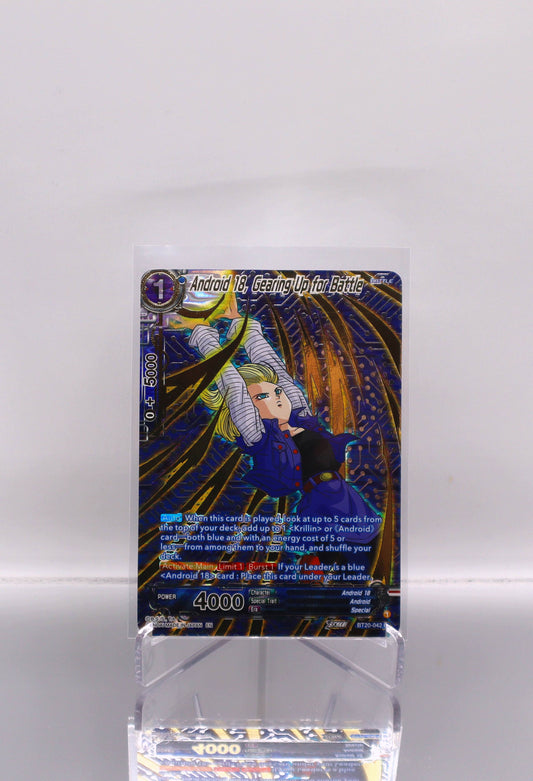 2023 EN Android 18, Gearing Up for Battle Power Absorbed (DBS-B20) RAW