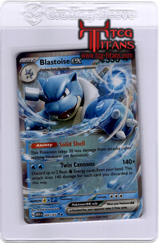 2023 EN Blastoise ex Pokemon Card 151 RAW