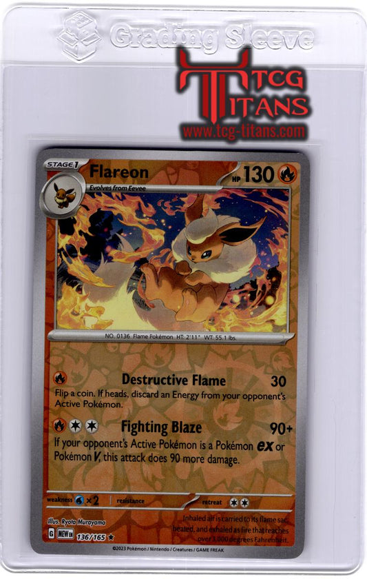 2023 EN Flareon Pokemon Card 151 RAW