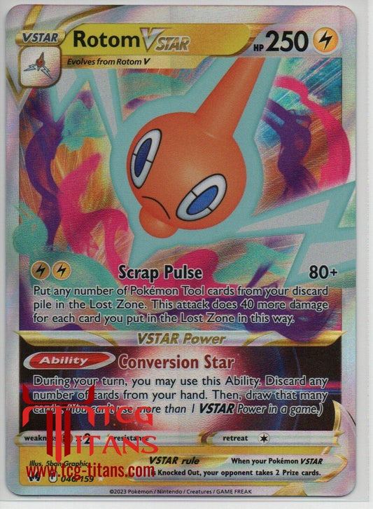 2023 EN Rotom VSTAR Crown Zenith RAW