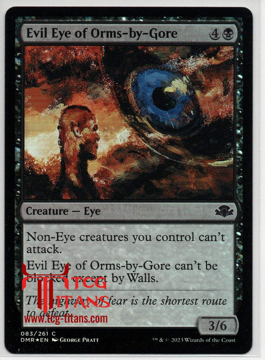 2023 English Evil Eye of Orms-by-Gore Dominaria Remastered Raw Card
