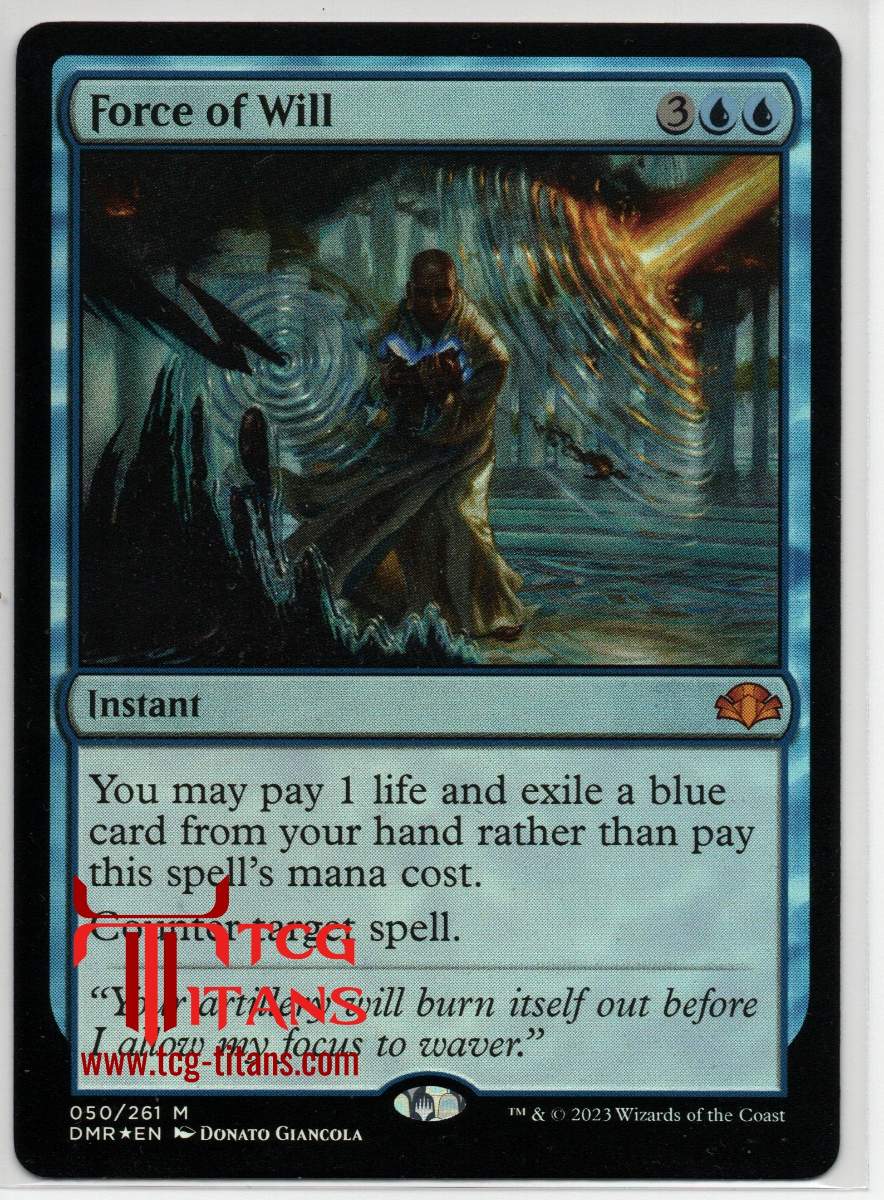 2023 English Force Of Will Dominaria Remastered Raw Card