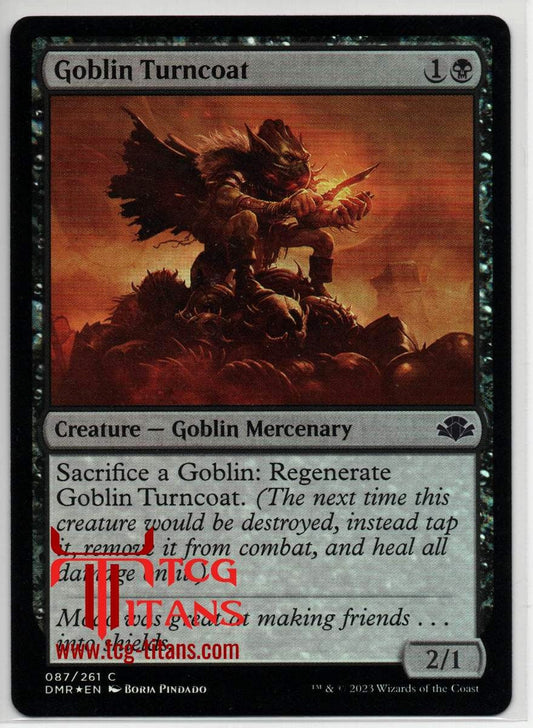 2023 English Goblin Turncoat Dominaria Remastered Raw Card