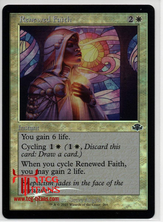 2023 English Renewed Faith  Dominaria Remastered Raw Card
