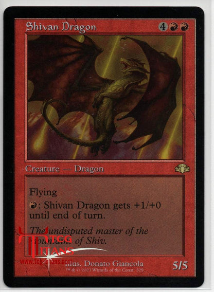 2023 English Shivan Dragon Dominaria Remastered Raw Card