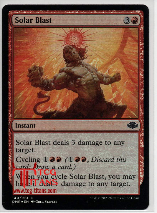 2023 English Solar Blast Dominaria Remastered Raw Card