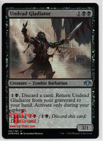 2023 English Undead Gladiator Dominaria Remastered Raw Card