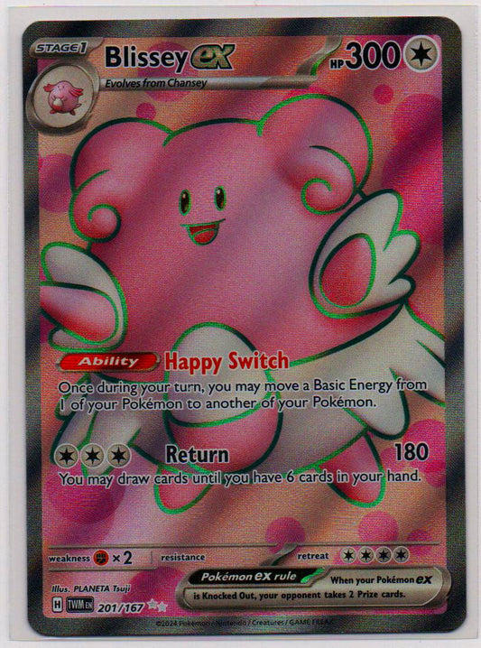 2024 EN Blissey ex Twilight Masquerade RAW