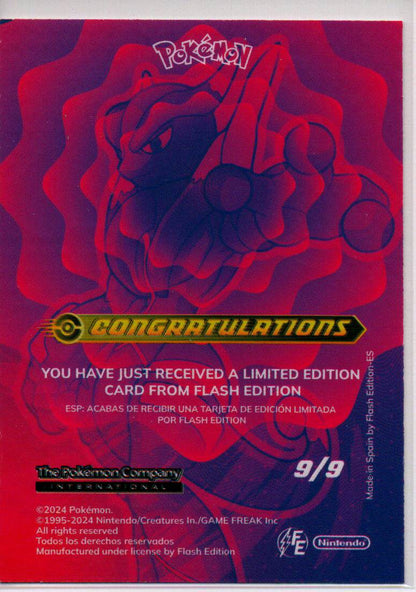 2024 EN Dark Mega MewTwo  Blue Pokedex Card Vol3 Flash Edition Limited Edition RAW