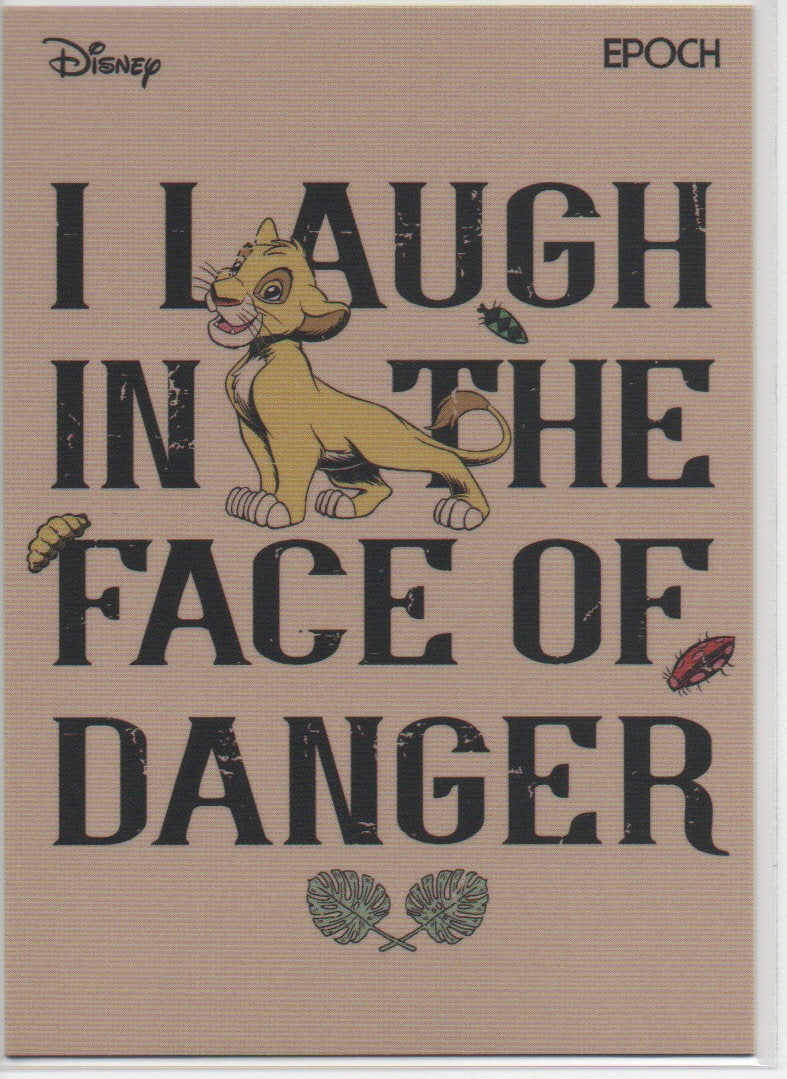 2024 English I Laugh in the Face of Danger Disney Epoch RAW