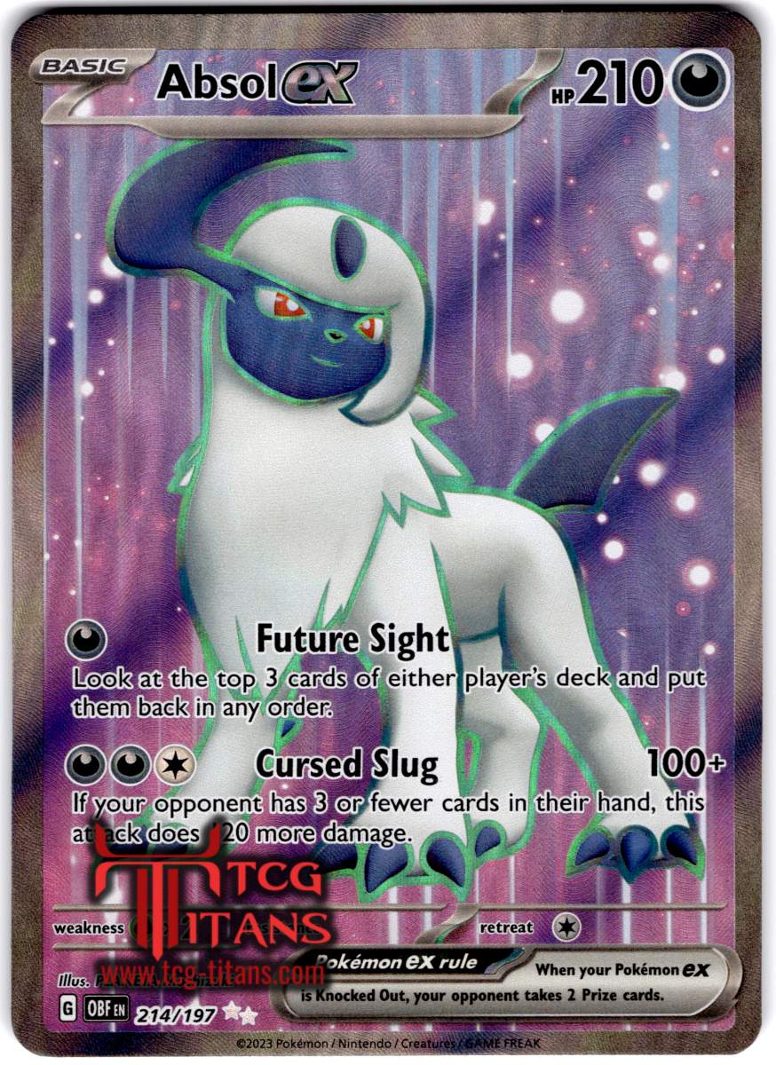 2023 EN Absol ex Scarlet & Violet - Obsidian Flames RAW