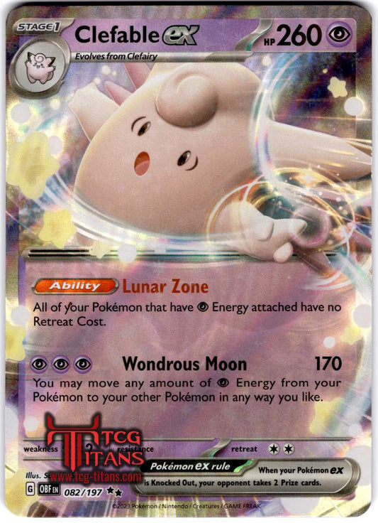 2023 EN Clefable ex Scarlet & Violet - Obsidian Flames RAW