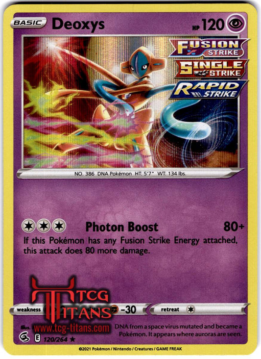 2021 EN Deoxys Sword & Shield - Fusion Strike RAW