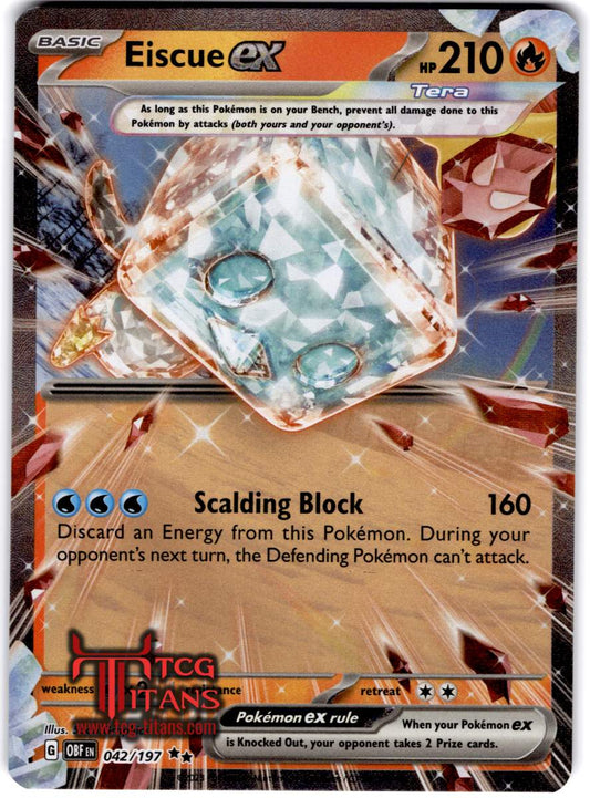 2023 EN Eiscue ex Scarlet & Violet - Obsidian Flames RAW