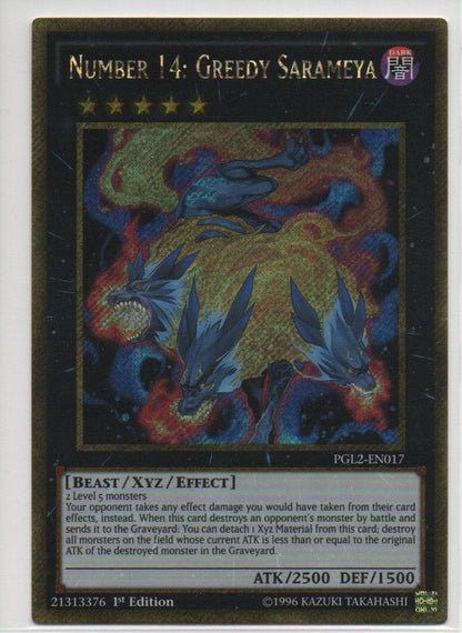 2015 EN Number 14: Greedy Sarameya Premium Gold: Return Of The Bling RAW