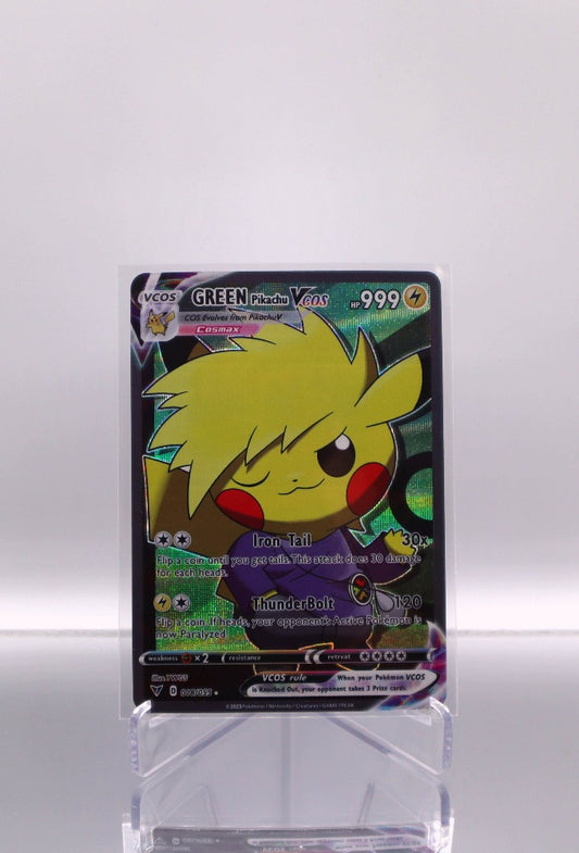 2024 EN GREEN Pikachu Vcos Pokemon Pikachu Cosplay RAW