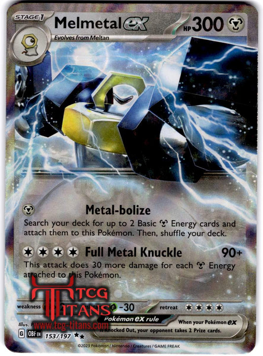 2023 EN Melmetal ex Scarlet & Violet - Obsidian Flames RAW
