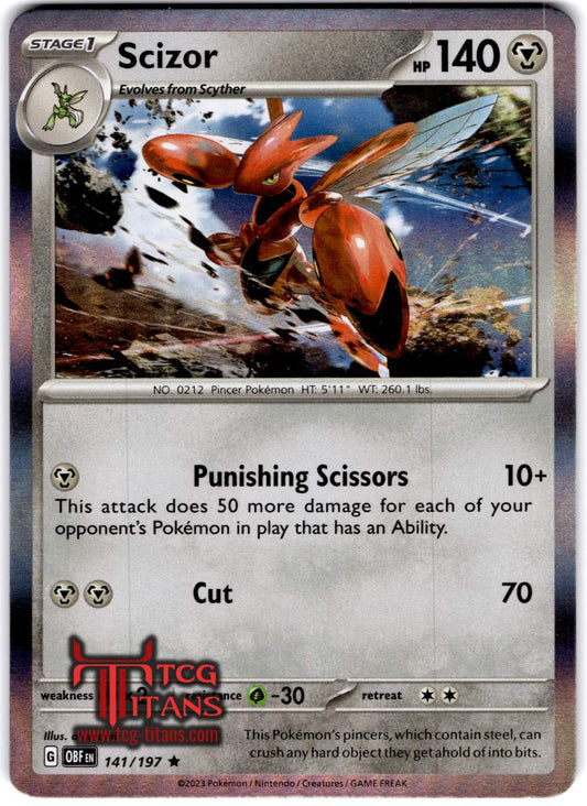 2023 EN Scizor Scarlet & Violet - Obsidian Flames RAW